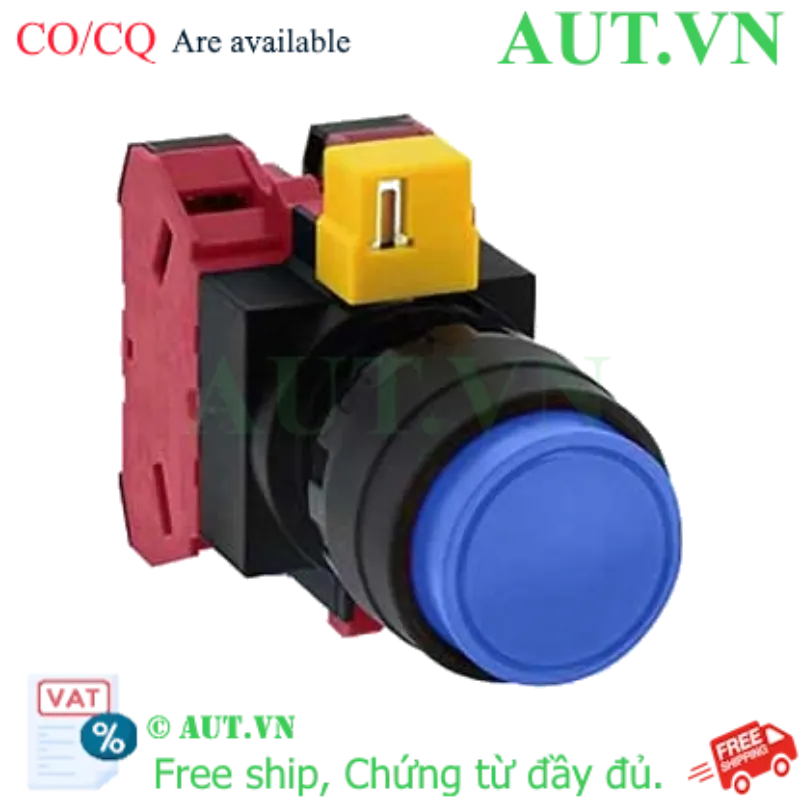 Ảnh của Nút nhấn nhả không đèn IDEC HW1B-M202S-MAU D22 2NC (Xanh)