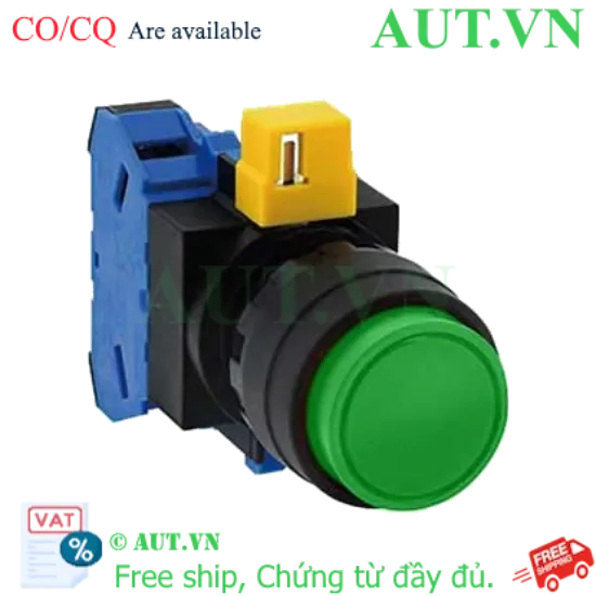 Ảnh của Nút nhấn nhả không đèn IDEC HW1B-M210G D22 1NO (Xanh)