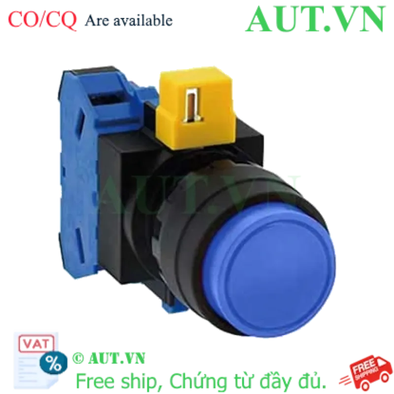Ảnh của Nút nhấn nhả không đèn IDEC HW1B-M210S D22 1NO (Xanh)