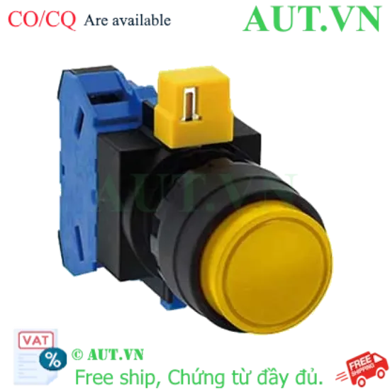 Ảnh của Nút nhấn nhả không đèn IDEC HW1B-M210Y D22 1NO (Vàng)