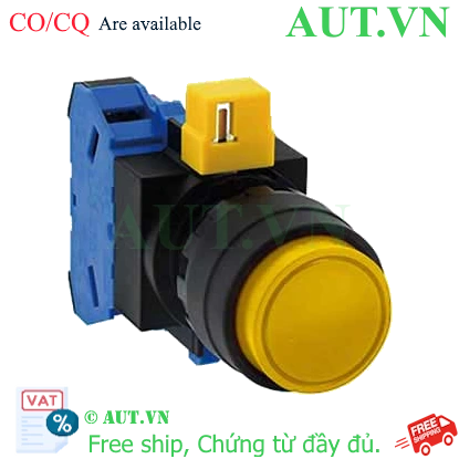 Ảnh của Nút nhấn nhả không đèn IDEC HW1B-M210Y-MAU D22 1NO (Vàng)
