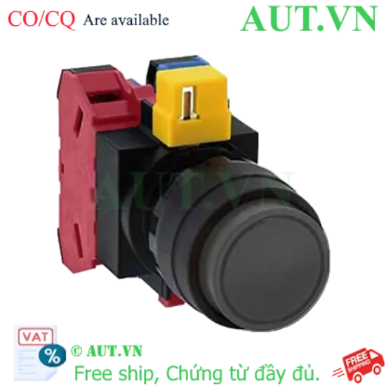 Ảnh của Nút nhấn nhả không đèn IDEC HW1B-M211B D22 1NO+1NC (Đen)