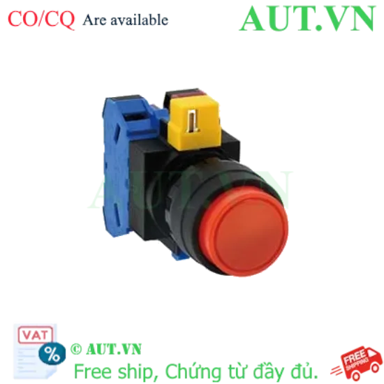 Ảnh của Nút nhấn nhả không đèn IDEC HW1B-M211R D22 1NO+1NC (Đỏ)