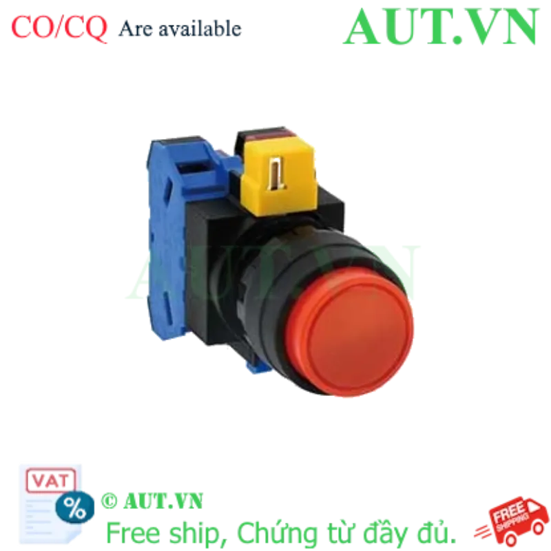 Ảnh của Nút nhấn nhả không đèn IDEC HW1B-M211R D22 1NO+1NC (Đỏ)
