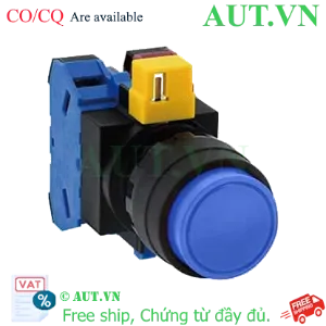 Ảnh của Nút nhấn nhả không đèn IDEC HW1B-M211S D22 1NO+1NC (Xanh)