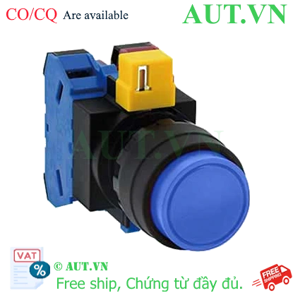 Ảnh của Nút nhấn nhả không đèn IDEC HW1B-M211S D22 1NO+1NC (Xanh)