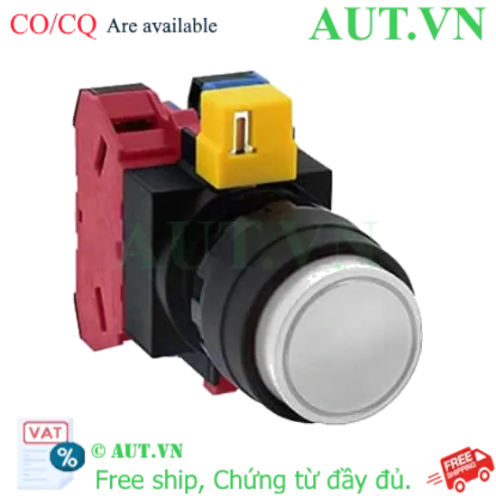 Ảnh của Nút nhấn nhả không đèn IDEC HW1B-M211W D22 1NO+1NC (Trắng)