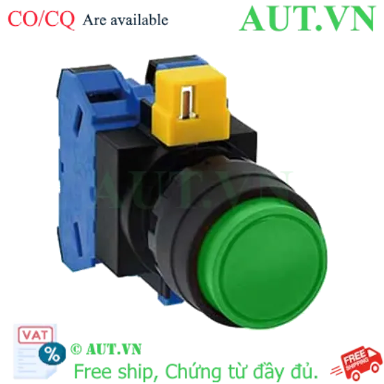 Ảnh của Nút nhấn nhả không đèn IDEC HW1B-M220G D22 2NO (Xanh)