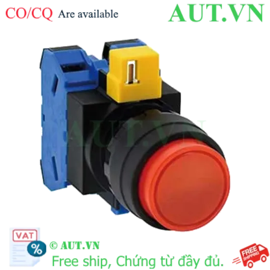 Ảnh của Nút nhấn nhả không đèn IDEC HW1B-M220R-MAU D22 2NO (Đỏ)