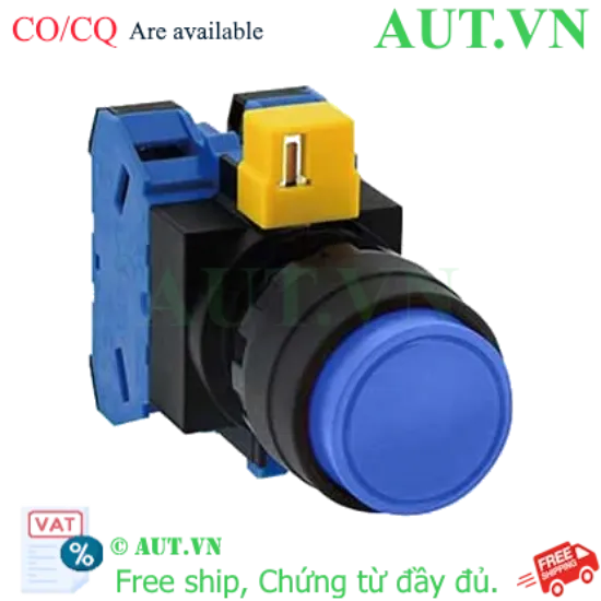 Ảnh của Nút nhấn nhả không đèn IDEC HW1B-M220S-MAU D22 2NO (Xanh)