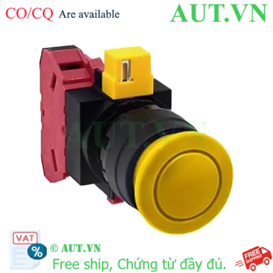 Ảnh của Nút nhấn nhả không đèn IDEC HW1B-M301Y-MAU D22 1NC (Vàng)