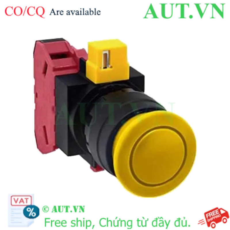 Ảnh của Nút nhấn nhả không đèn IDEC HW1B-M301Y-MAU D22 1NC (Vàng)