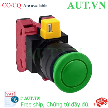 Ảnh của Nút nhấn nhả không đèn IDEC HW1B-M302G-MAU D22 2NC (Xanh)