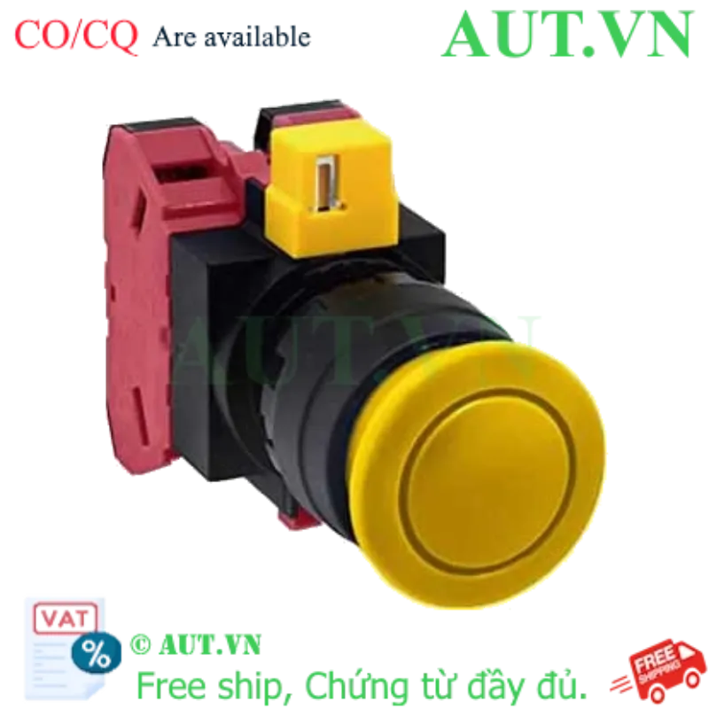 Ảnh của Nút nhấn nhả không đèn IDEC HW1B-M302Y D22 2NC (Vàng)