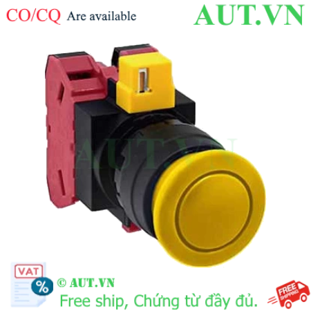 Ảnh của Nút nhấn nhả không đèn IDEC HW1B-M302Y-MAU D22 2NC (Vàng)