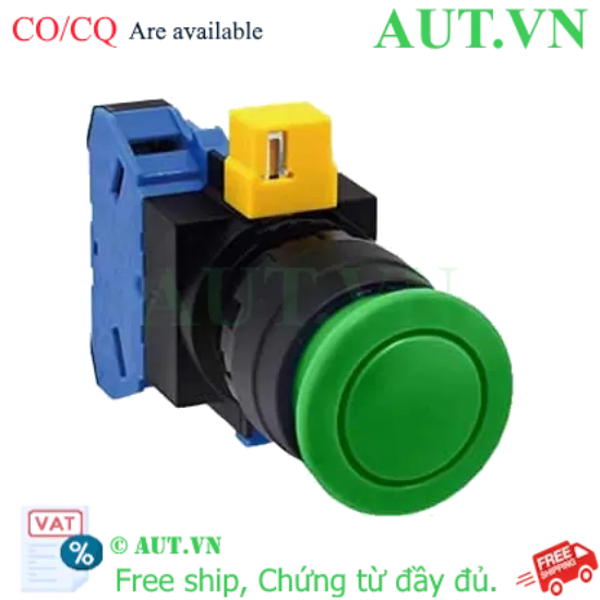 Ảnh của Nút nhấn nhả không đèn IDEC HW1B-M310G-MAU D22 1NO (Xanh)