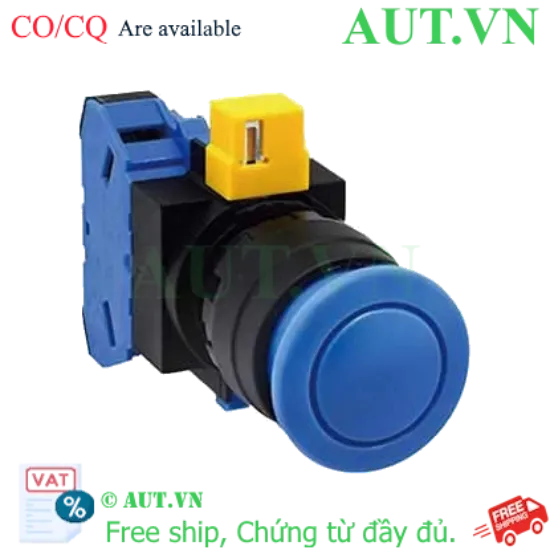 Ảnh của Nút nhấn nhả không đèn IDEC HW1B-M310S-MAU D22 1NO (Xanh)