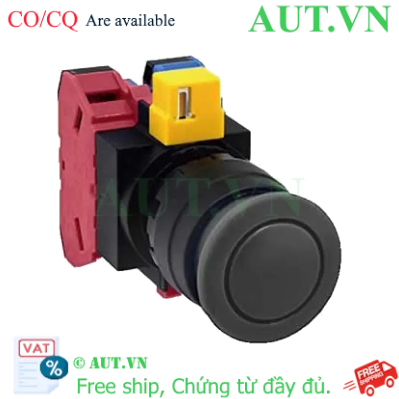 Ảnh của Nút nhấn nhả không đèn IDEC HW1B-M311B D22 1NO+1NC (Đen)