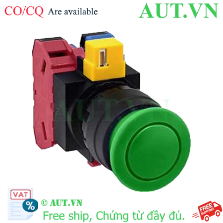 Ảnh của Nút nhấn nhả không đèn IDEC HW1B-M311G-MAU D22 1NO+1NC (Xanh)