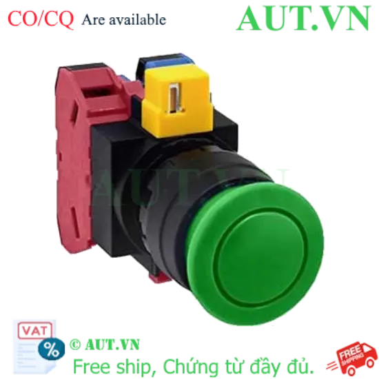 Ảnh của Nút nhấn nhả không đèn IDEC HW1B-M311G-MAU D22 1NO+1NC (Xanh)