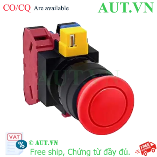 Ảnh của Nút nhấn nhả không đèn IDEC HW1B-M311R D22 1NO+1NC (Đỏ)