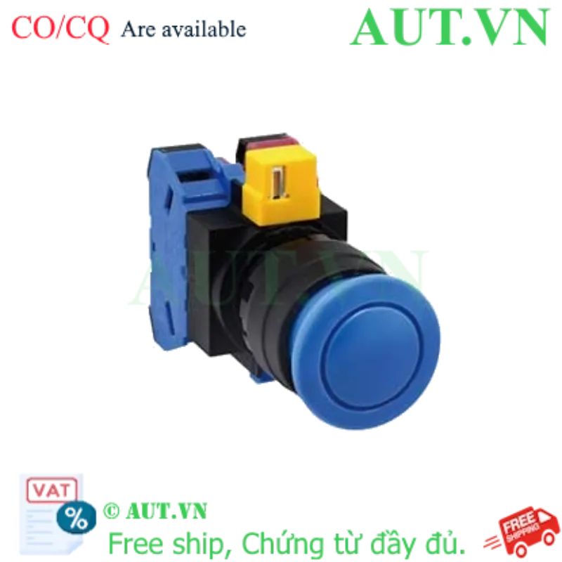 Ảnh của Nút nhấn nhả không đèn IDEC HW1B-M311S-MAU D22 1NO+1NC (Xanh)
