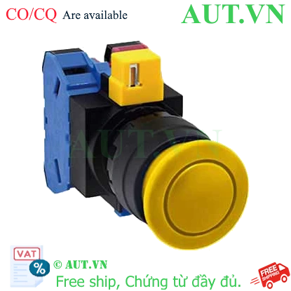 Ảnh của Nút nhấn nhả không đèn IDEC HW1B-M311Y D22 1NO+1NC (Vàng)