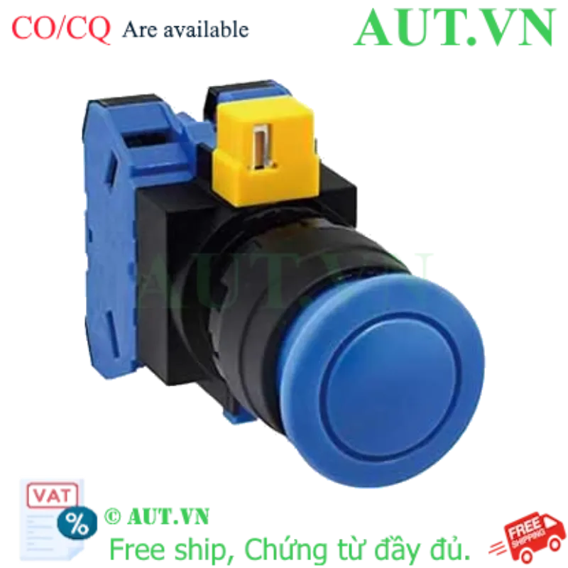 Ảnh của Nút nhấn nhả không đèn IDEC HW1B-M320S-MAU D22 2NO (Xanh)