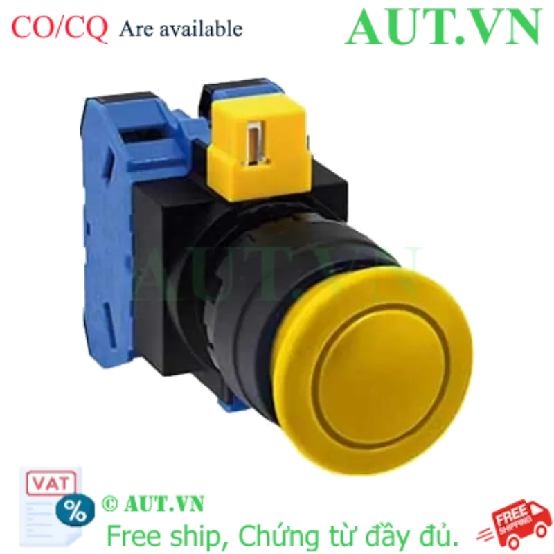 Ảnh của Nút nhấn nhả không đèn IDEC HW1B-M320Y D22 2NO (Vàng)