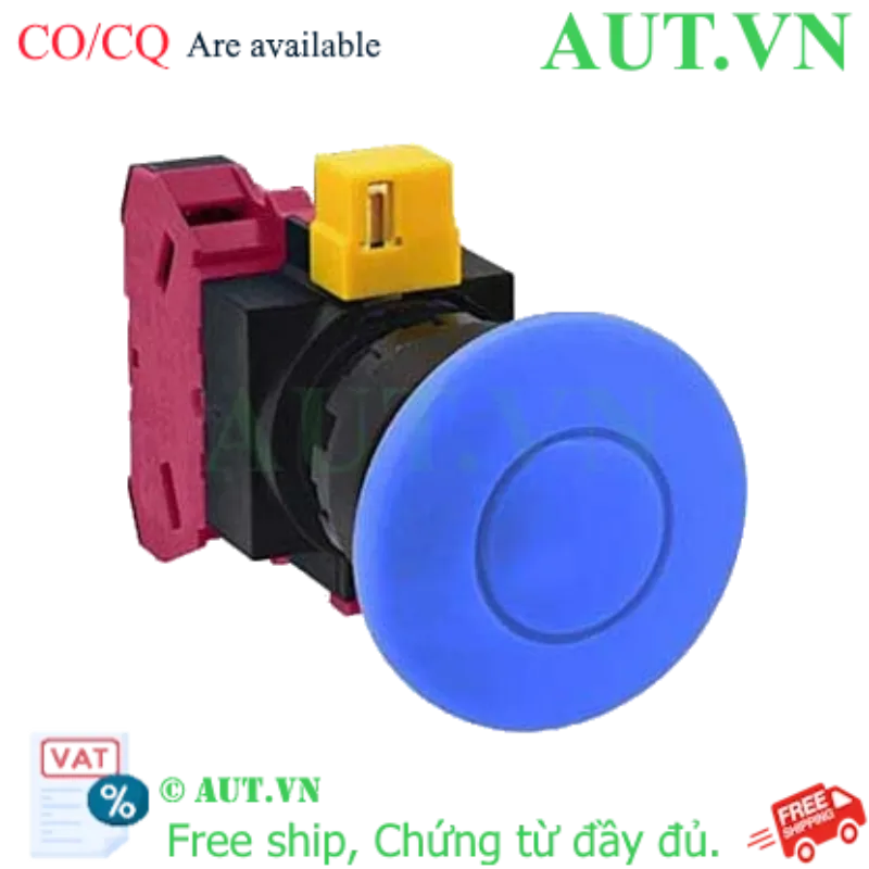 Ảnh của Nút nhấn nhả không đèn IDEC HW1B-M401S-MAU D22 1NC (Xanh)