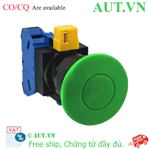 Ảnh của Nút nhấn nhả không đèn IDEC HW1B-M410G-MAU D22 1NO (Xanh)