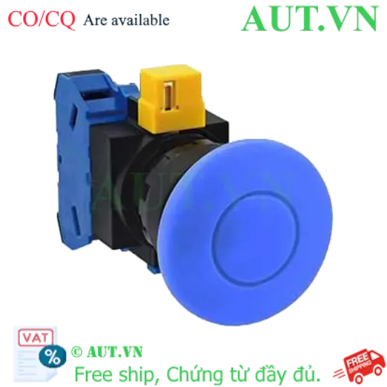 Ảnh của Nút nhấn nhả không đèn IDEC HW1B-M410S-MAU D22 1NO (Xanh)