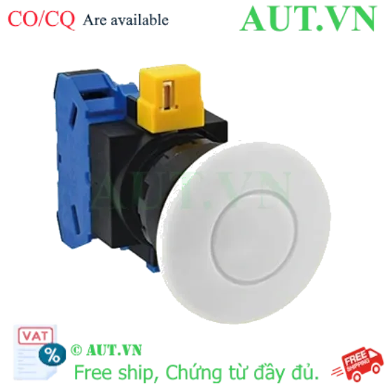 Ảnh của Nút nhấn nhả không đèn IDEC HW1B-M410W D22 1NO (Trắng)