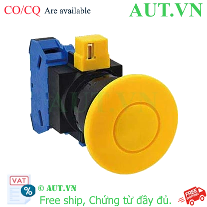 Ảnh của Nút nhấn nhả không đèn IDEC HW1B-M410Y-MAU D22 1NO (Vàng)