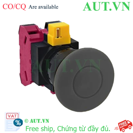 Ảnh của Nút nhấn nhả không đèn IDEC HW1B-M411B D22 1NO+1NC (Đen)