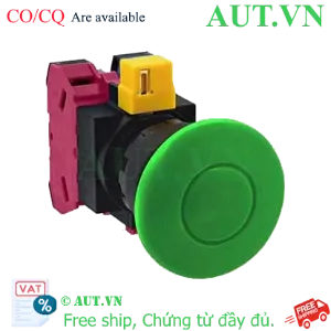 Ảnh của Nút nhấn nhả không đèn IDEC HW1B-M411G D22 1NO+1NC (Xanh)