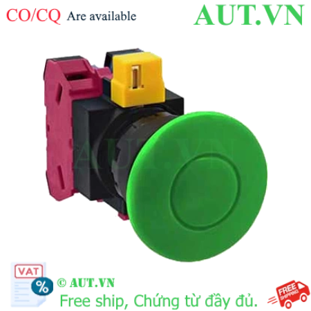 Ảnh của Nút nhấn nhả không đèn IDEC HW1B-M411G D22 1NO+1NC (Xanh)
