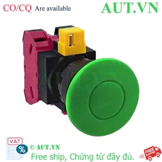 Ảnh của Nút nhấn nhả không đèn IDEC HW1B-M411G D22 1NO+1NC (Xanh)
