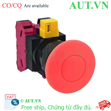 Ảnh của Nút nhấn nhả không đèn IDEC HW1B-M411R-MAU D22 1NO+1NC (Đỏ)