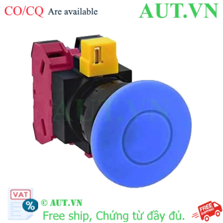 Ảnh của Nút nhấn nhả không đèn IDEC HW1B-M411S D22 1NO+1NC (Xanh)