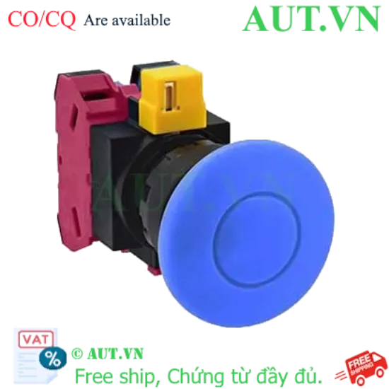 Ảnh của Nút nhấn nhả không đèn IDEC HW1B-M411S-MAU D22 1NO+1NC (Xanh)