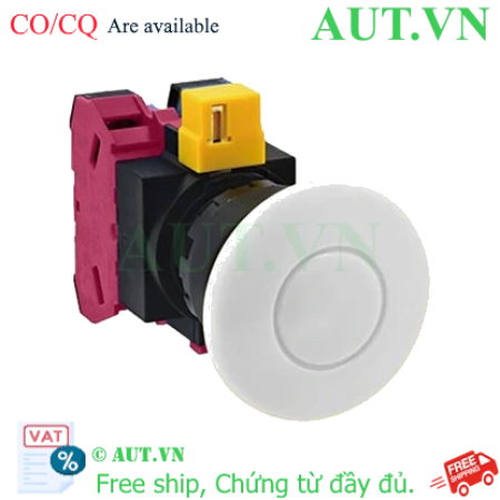 Ảnh của Nút nhấn nhả không đèn IDEC HW1B-M411W D22 1NO+1NC (Trắng)