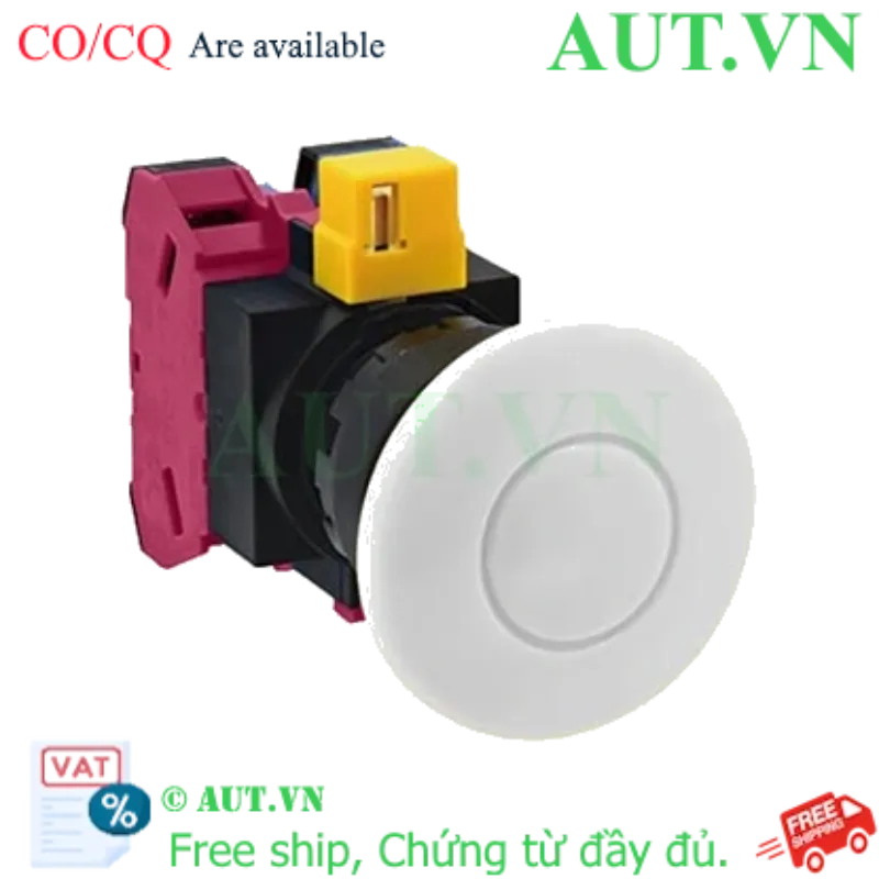 Ảnh của Nút nhấn nhả không đèn IDEC HW1B-M411W-MAU D22 1NO+1NC (Trắng)