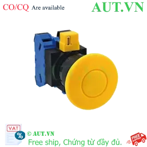 Ảnh của Nút nhấn nhả không đèn IDEC HW1B-M411Y D22 1NO+1NC (Vàng)