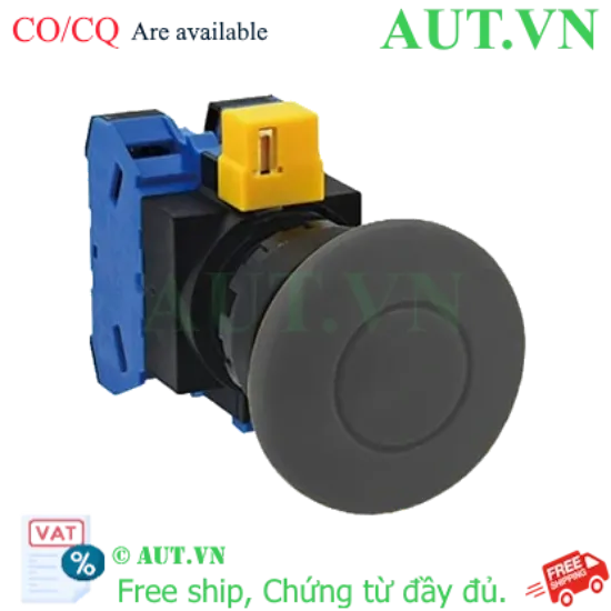 Ảnh của Nút nhấn nhả không đèn IDEC HW1B-M420B D22 2NO (Đen)