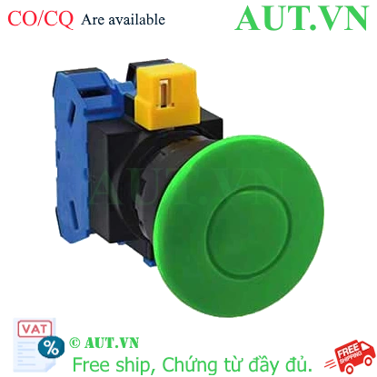 Ảnh của Nút nhấn nhả không đèn IDEC HW1B-M420G D22 2NO (Xanh)