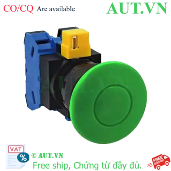Ảnh của Nút nhấn nhả không đèn IDEC HW1B-M420G-MAU D22 2NO (Xanh)