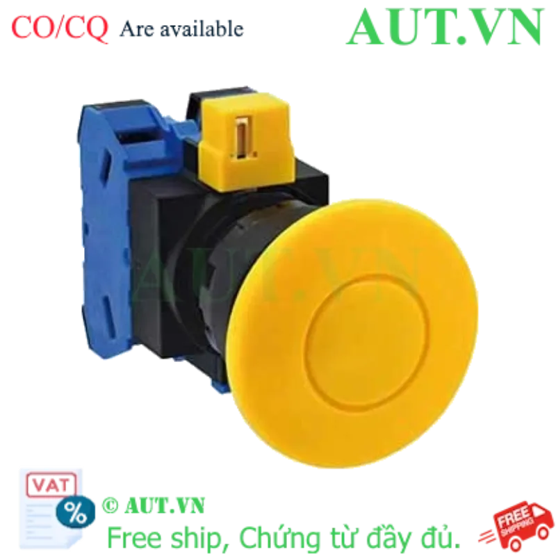 Ảnh của Nút nhấn nhả không đèn IDEC HW1B-M420Y D22 2NO (Vàng)