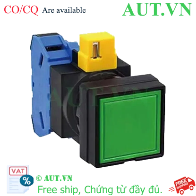 Ảnh của Nút nhấn nhả không đèn IDEC HW2B-M110G-MAU D22 1NO (Xanh)