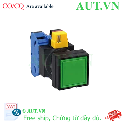 Ảnh của Nút nhấn nhả không đèn IDEC HW2B-M111G-MAU D22 1NO+1NC (Xanh)